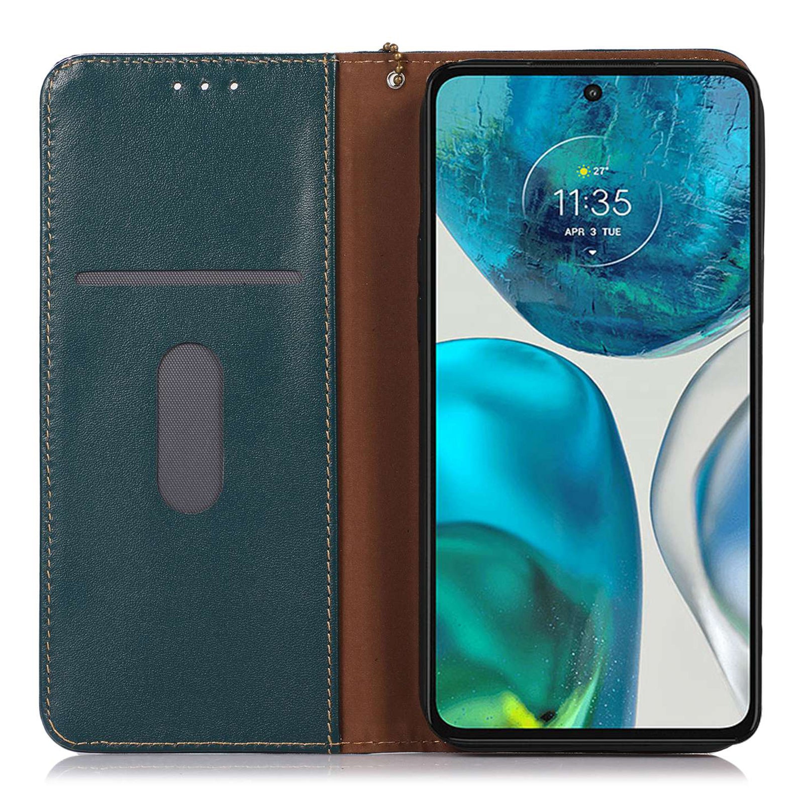 KHAZNEH Phone Case for Motorola Moto G73 5G RFID Blocking Wallet Stand Genuine Cowhide Leather Phone Cover KHAZNEH Phone Case for Motorola Moto G73 5G RFID Blocking Wallet Stand Genuine Cowhide Leather Phone Cover